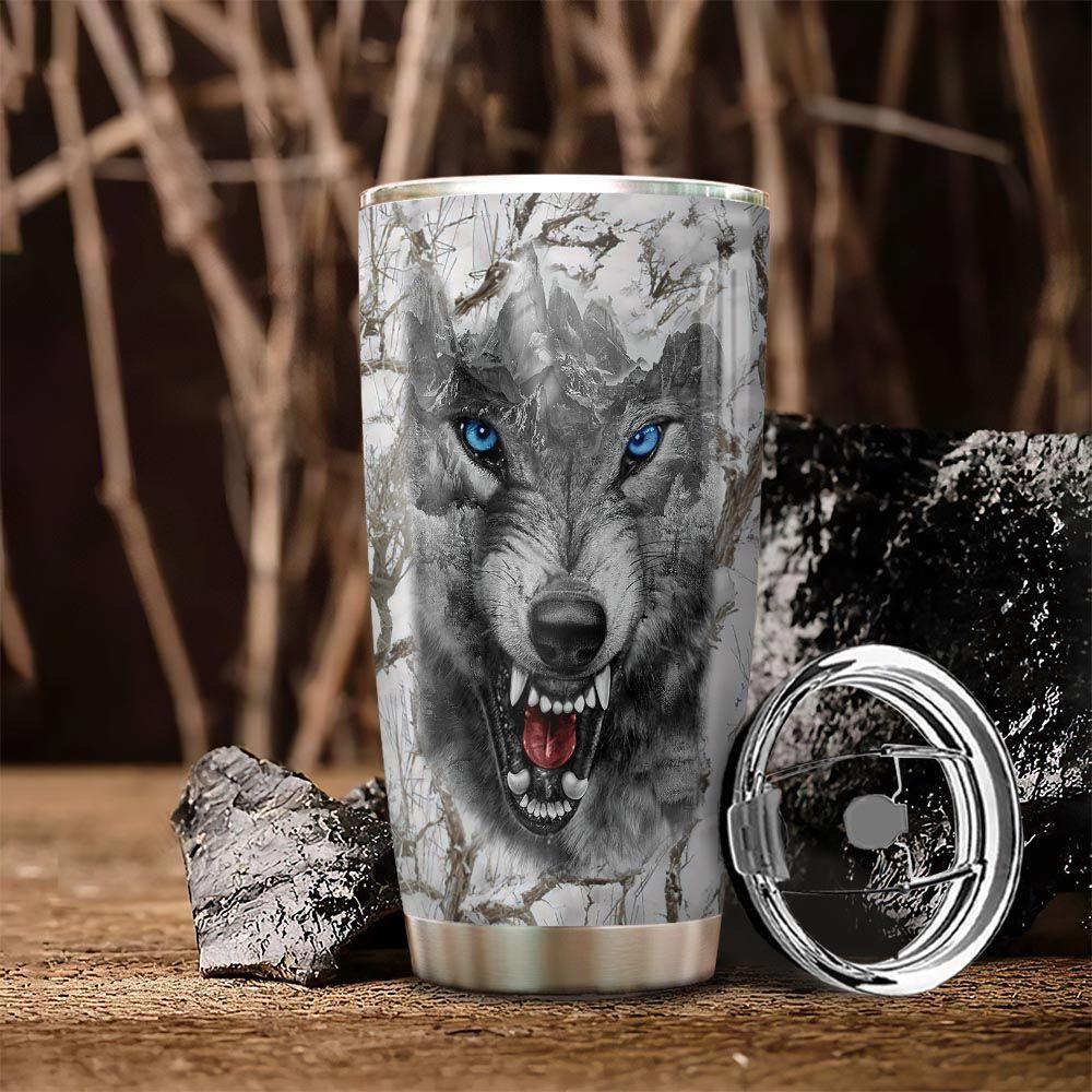 Personalized 20oz Wolf Tumbler