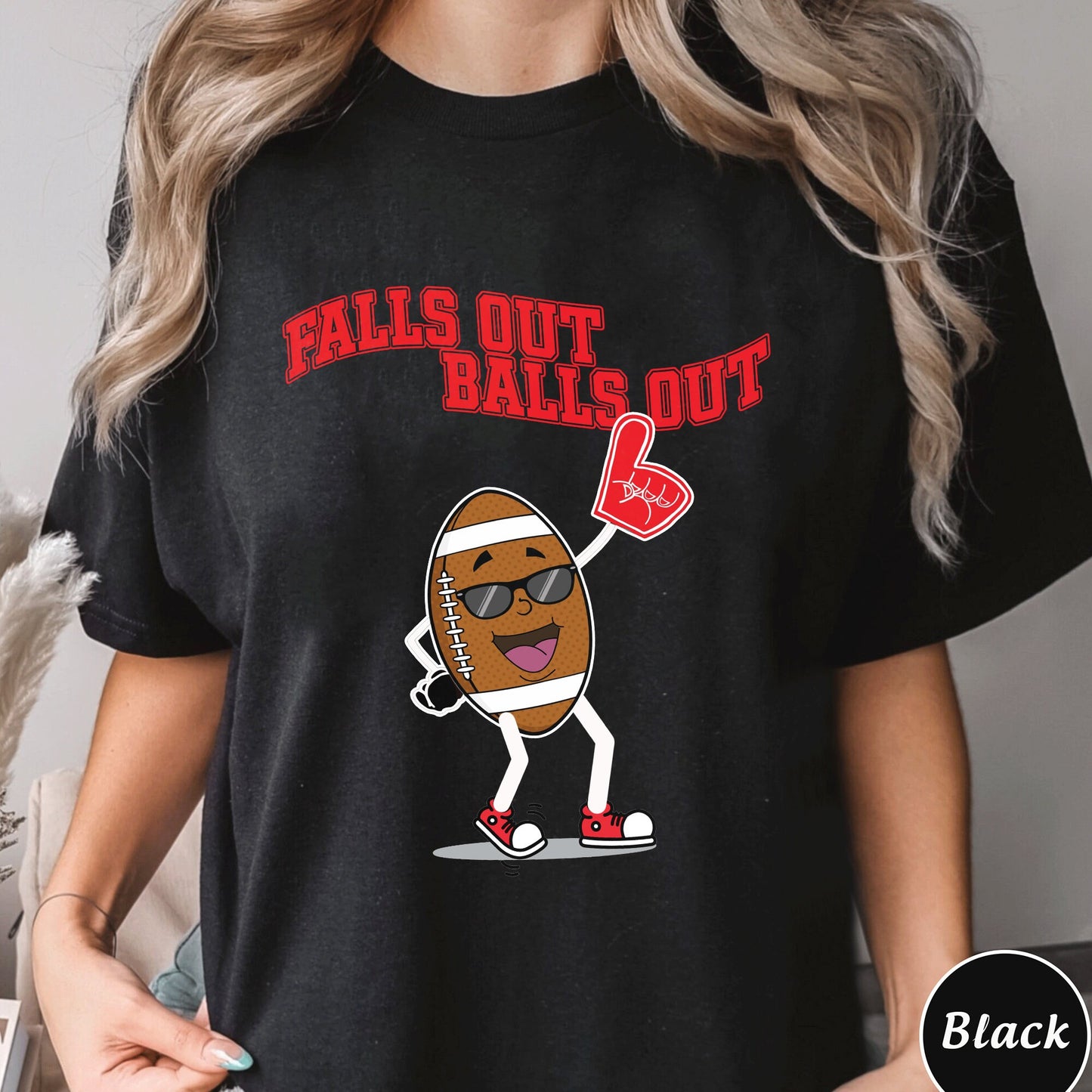 Falls Out Balls Out Football Shirt, Retro Fall Vintage Shirt, Thanksgiving Retro Fall Shirt, Fall Football Tshirt, Unisex Sweatshirt Hoodie