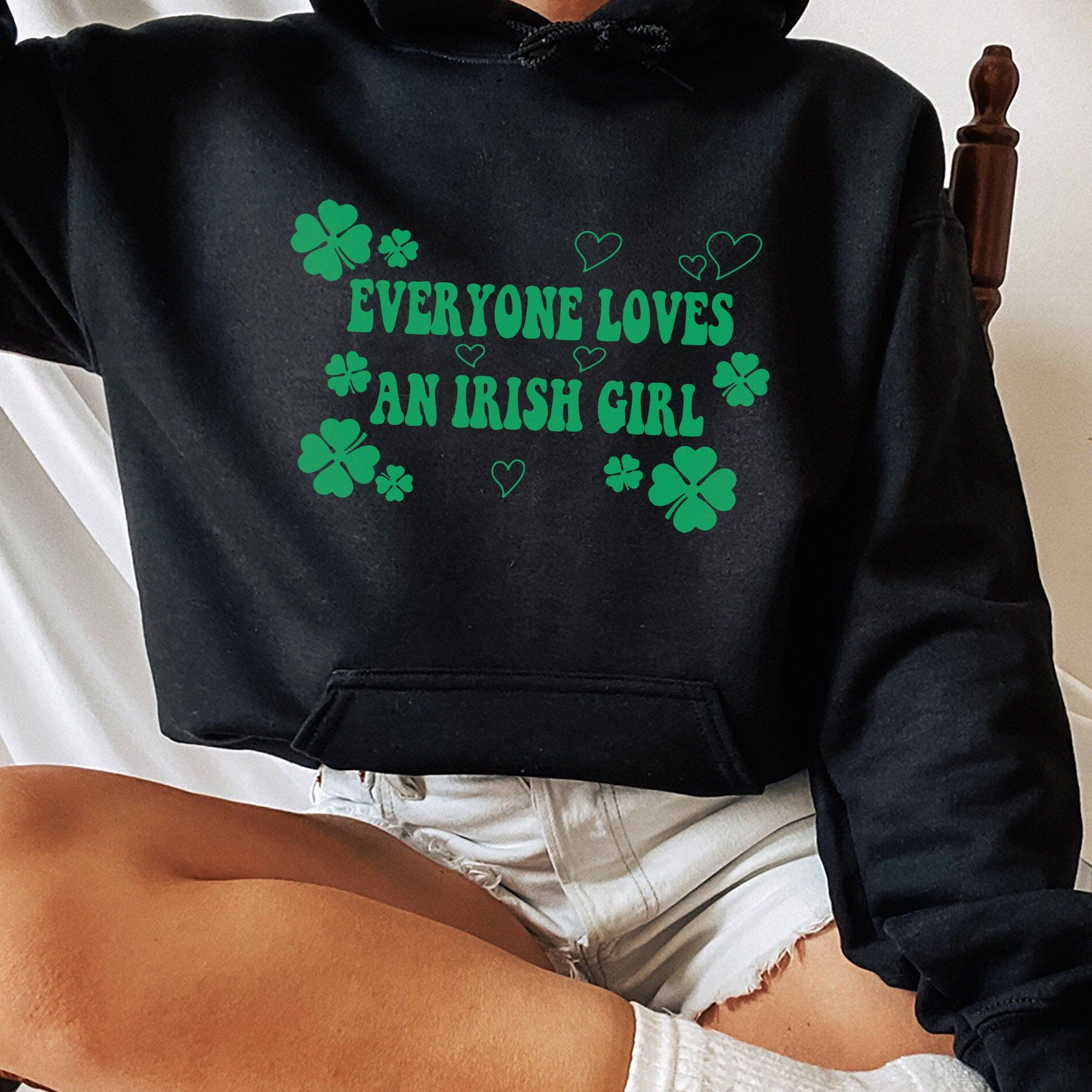 Everyone Loves an Irish Girl Women's Shirt, St. Patrick's Day T-shirt, Irish Celebration Outfit Style, Trending Shirt Gift For Her