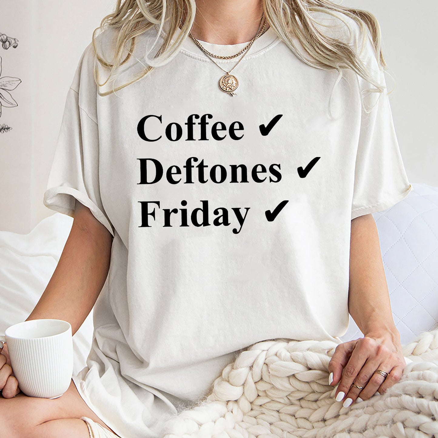 Coffee Deftones Friday Shirt, Unique Shirt Gift For Deftones Lovers, Coffee Deftones Friday Sweatshirt Hoodie