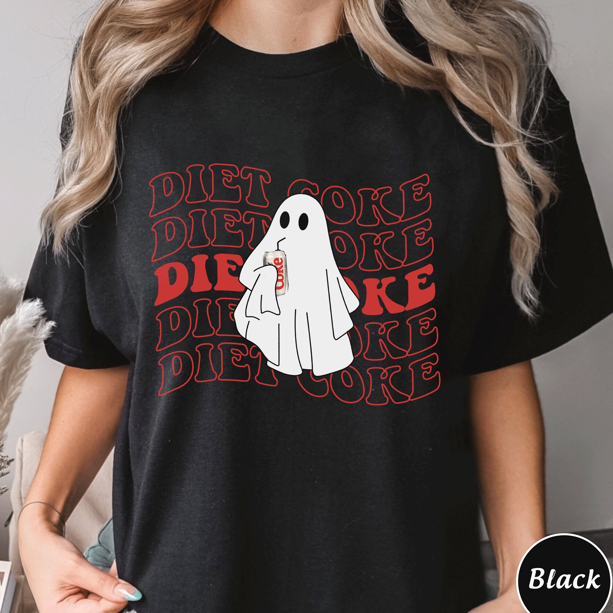 Diet Coke Ghost Sweatshirt, Diet Coke Gifts, Teacher Fuel, Mom Sweatshirt Hoodie, Ghost Holds Diet Coke Sweater, Gift for Diet Coke Lover