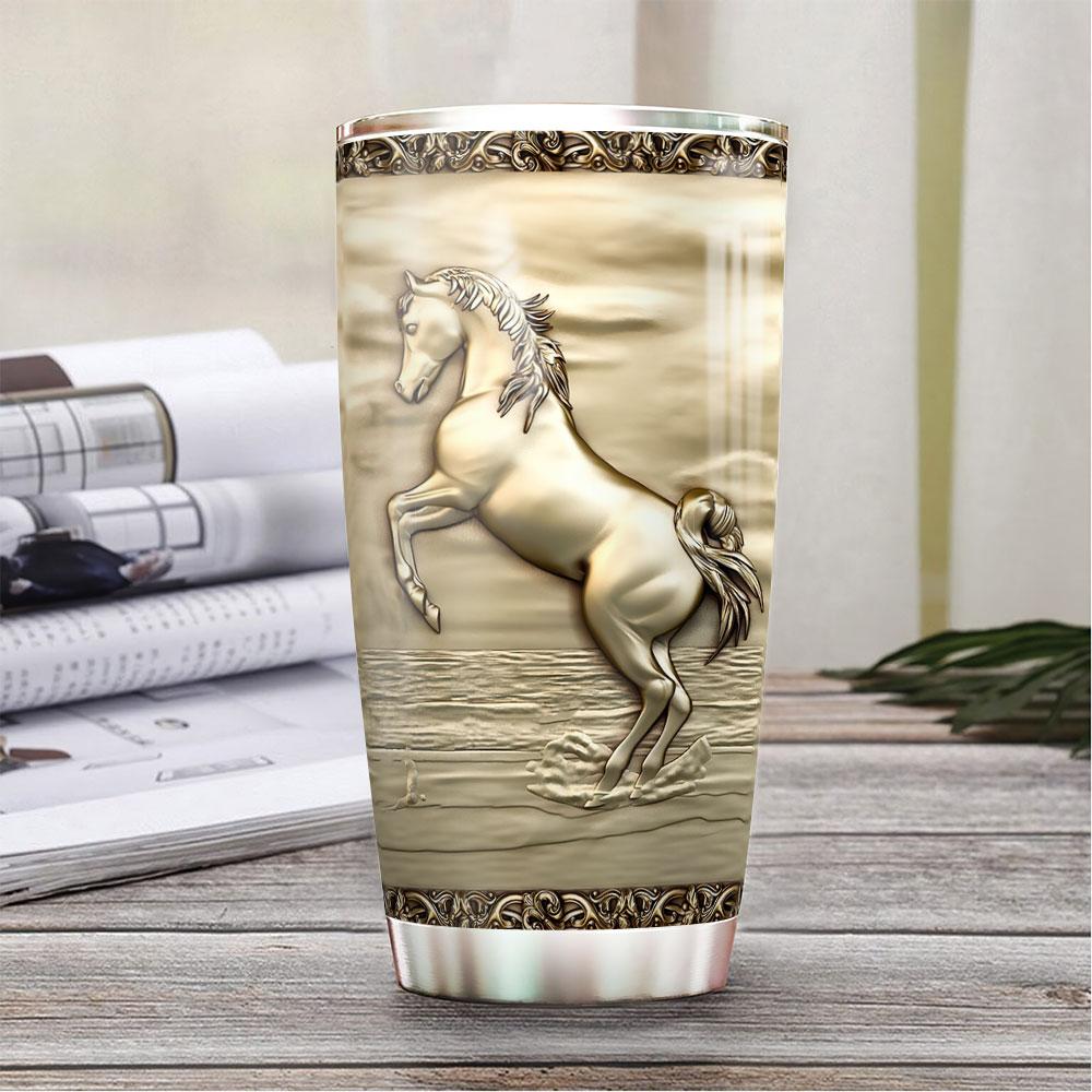 Personalized 20oz Horse Bronze Tumbler