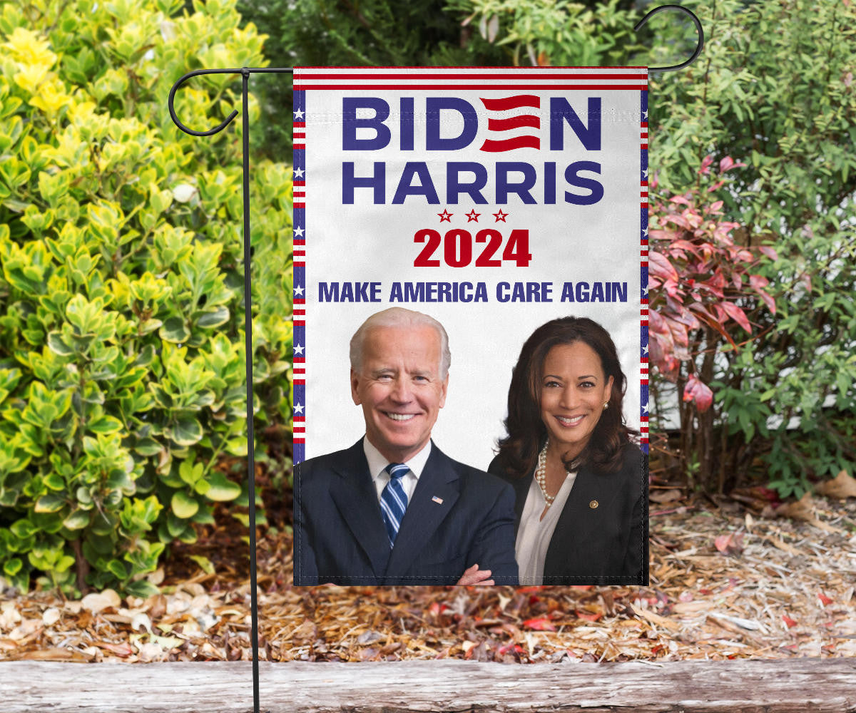 Biden Harris 2024 Make America Care Again Flag Biden Harris Merch 2024 Presidential Election