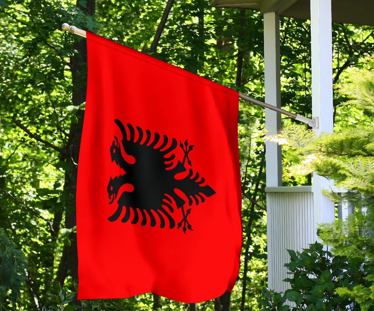 Albanian Flag National Flag Day Of Albanian Banner Hanging Indoor Outdoor