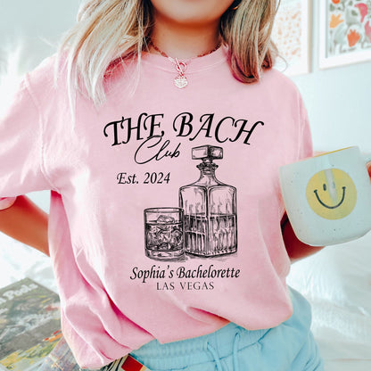 Custom Bachelorette Party Shirts,Personalized Luxury Bachelorette, Social Club Bach, The Bach Club Bachelorette Shirts, Bachelorette Shirts