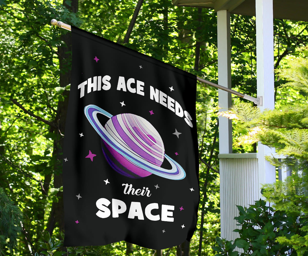 Asexual Flag This Ace Needs Their Space International Asexuality Day LGBT Ace Flag