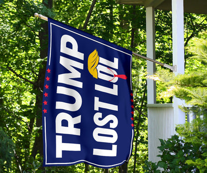 Trump Lost LOL Flag Funny Anti Trump Merchandise Support Biden For President 2024