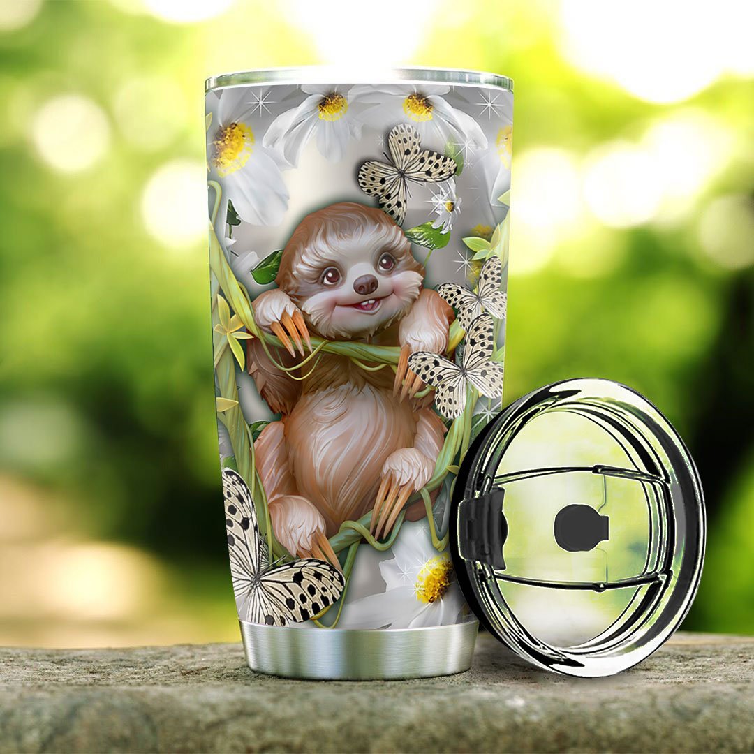 Personalized Funny Tumbler Sloth Tumbler