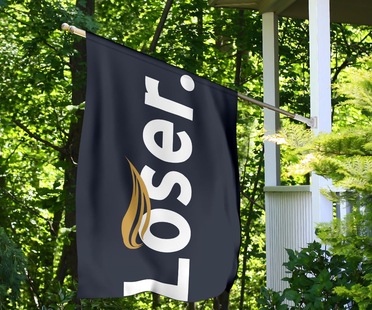 Trump Loser Flag Trump Lost Get Over It Flag Anti Trump Outdoor Decorations