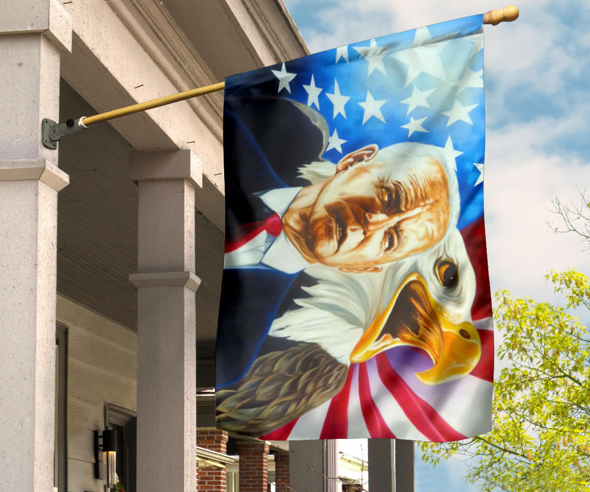 Biden 2024 American Eagle Flag Patriotic Joe Biden Campaign Presidential Election Flag