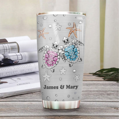 Personalized Turtle Couple Tumbler To My Husband Never Forget That I Love You