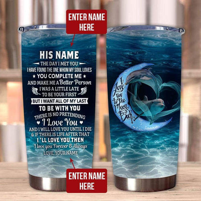 Personalized Husband Tumbler The Day I Met You Gift For Him