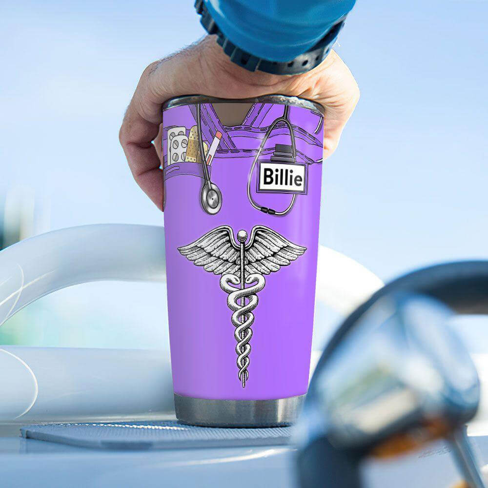 Personalized Nurse Tumbler Dont Give Up