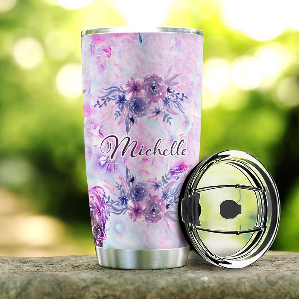 Personalized Horse Tumbler Gift For Her Purple Tumbler