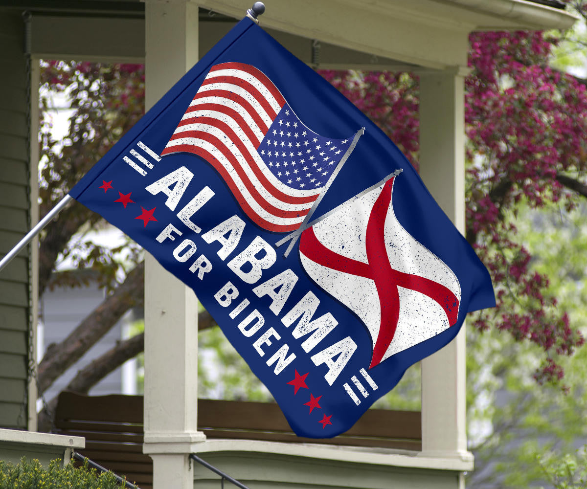 Alabama For Biden Flag Alabama Support For Biden President Campaign Merch 2024 Political