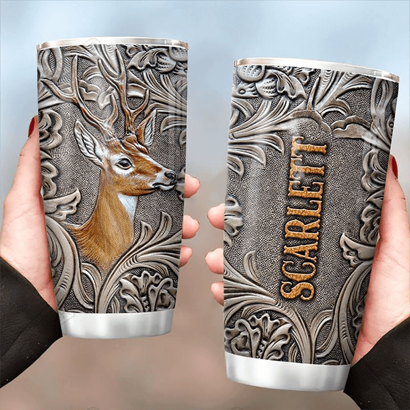 Personalized 20oz Deer Stainless Steel Tumbler