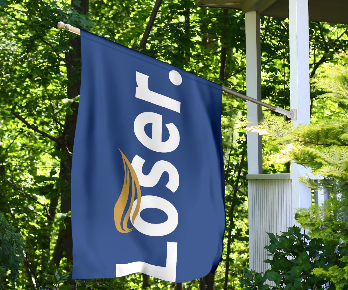 Trump Loser Flag Trump Lost Get Over It Flag Anti Trump Election Season Outdoor Banner