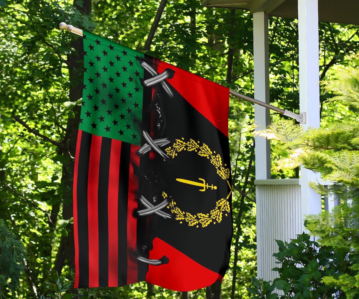 Black American Heritage Flag And African American Flag Honor Black People Liberation