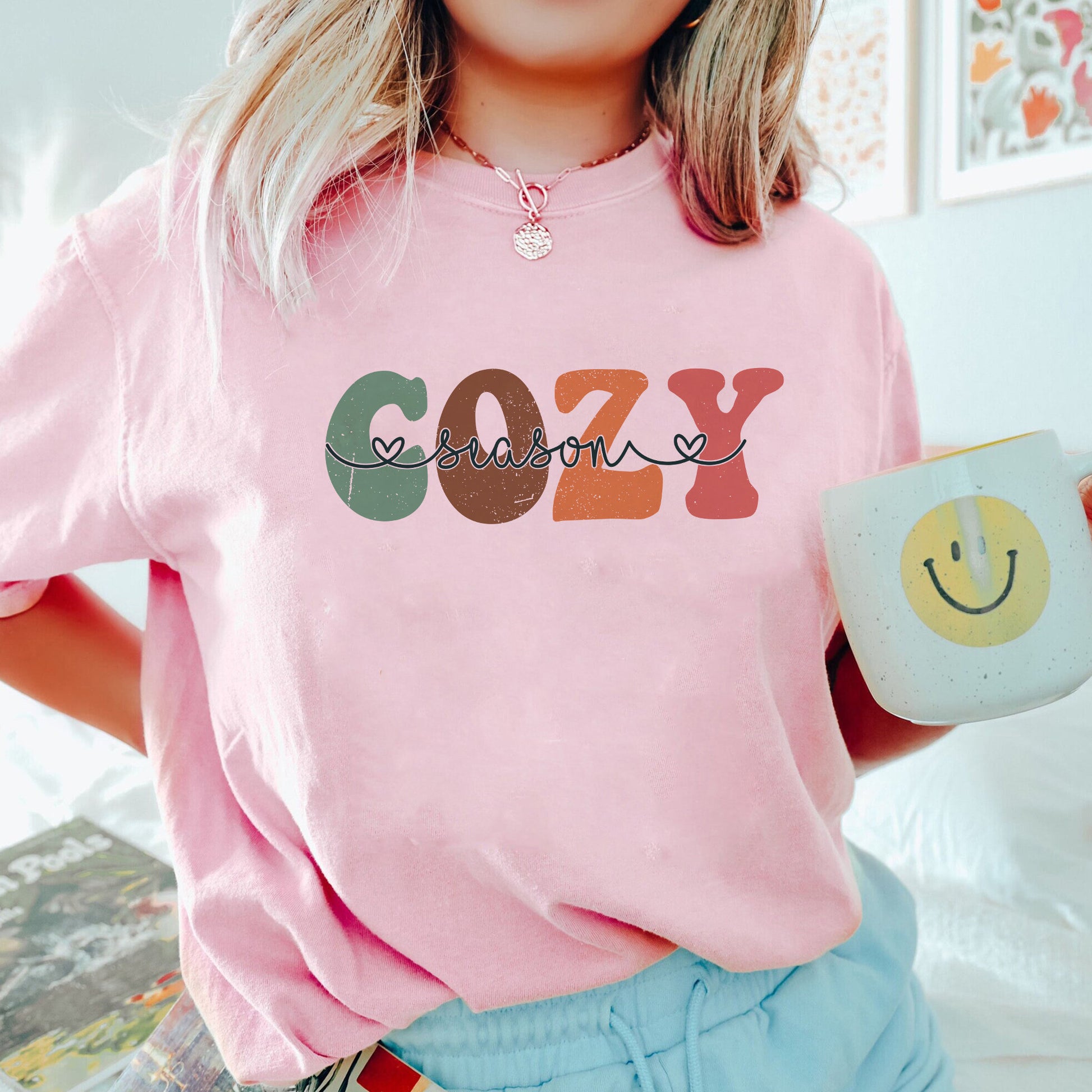 Cozy Season Sweatshirt, Trending Unisex Tee Shirt, Get Cozy Sweatshirt, Womens Fall Sweaters, Fall Graphic Tee, Women Fall Sweatshirt Hoodie