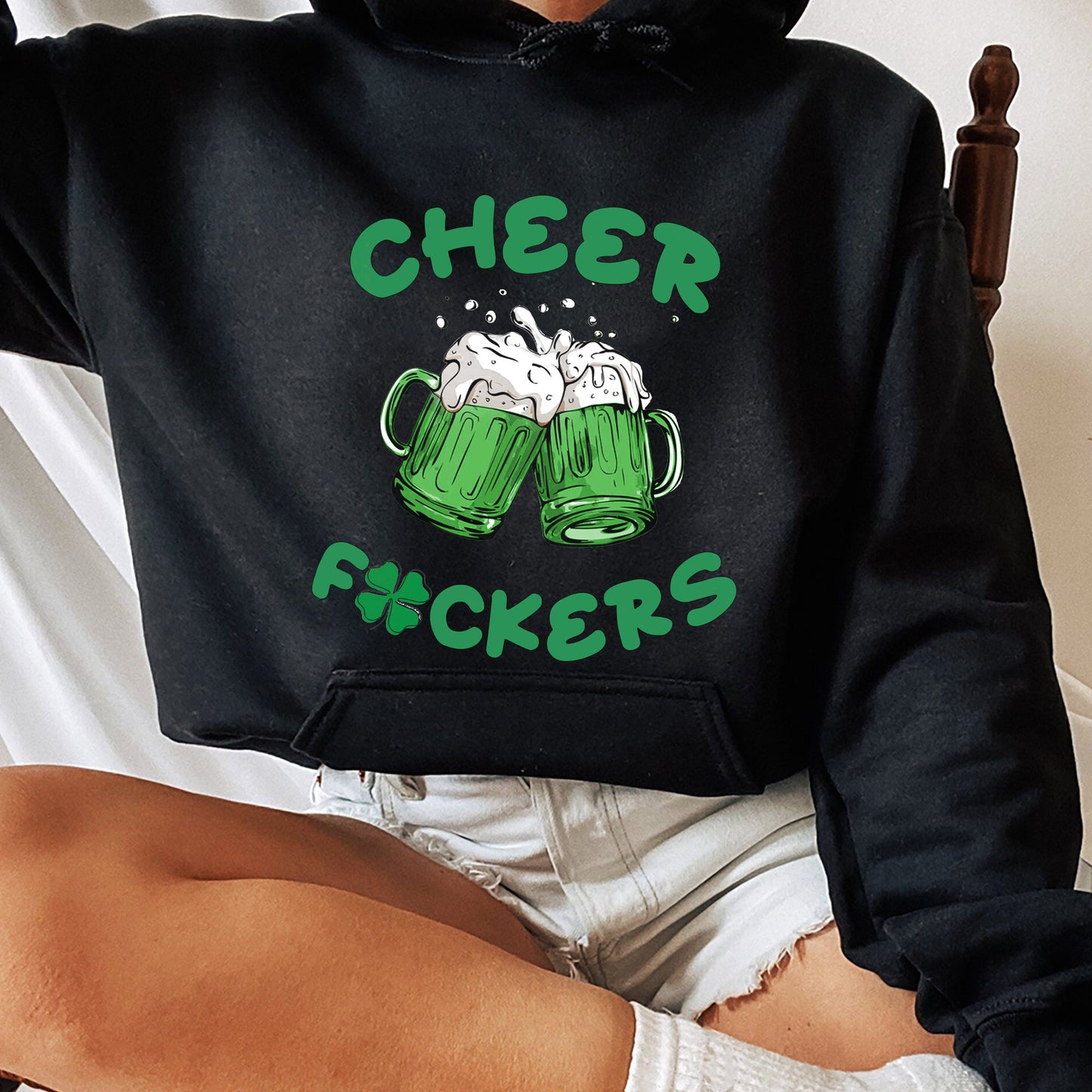 Cheers Fuckers Sweatshirt, Paddy's Day Shirt, Irish Gifts, Shamrock Tee,Gift For St.Patrick's Day, St. Patrick's Day Sweater