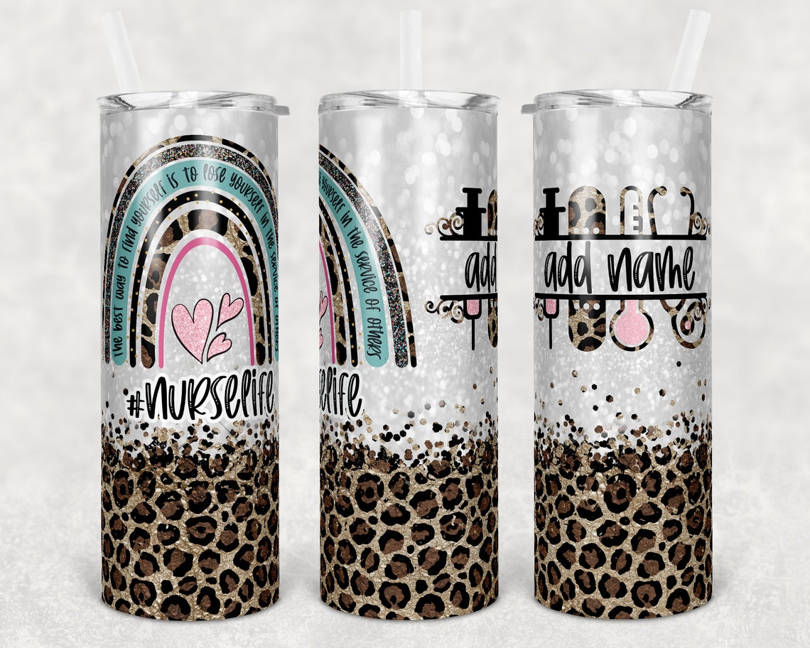 Personalized Nurse Skinny Tumbler Nurse Life