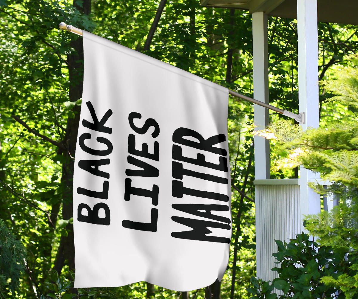 Black Lives Matter Flag Social Justice Activist BLM Flag Banner Indoor Outdoor Decor