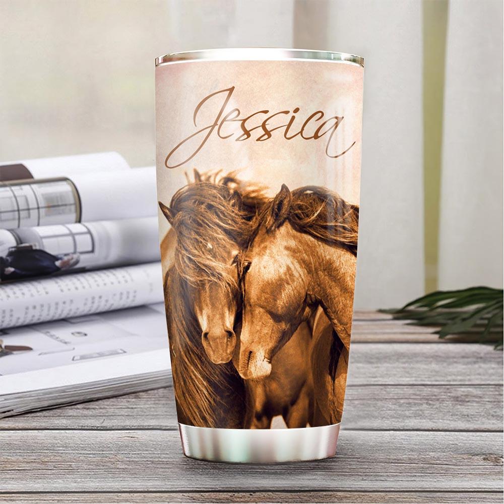 Personalized Horse Tumbler To My Gorgeous Tumbler I Married You