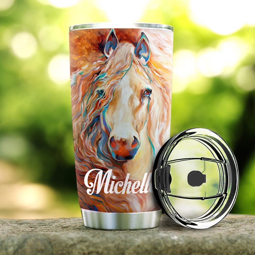 Personalized Horse Tumbler Walk By Faith Not By Sight