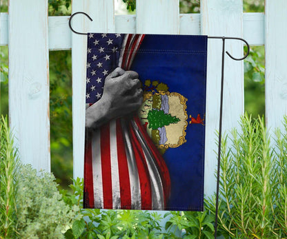 Vermont American Flag Outdoor Decor