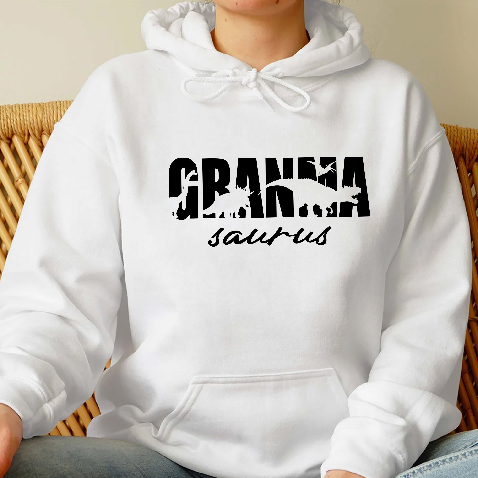 Custom Grandma Saurus Sweatshirt, Grandma Dinosaur, Grandma Life Sweatshirt, Mother's Day Sweatshirt, Funny Mother's Day Gift,Custom Name