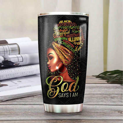 Personalized Jesus Tumbler God Say I Am