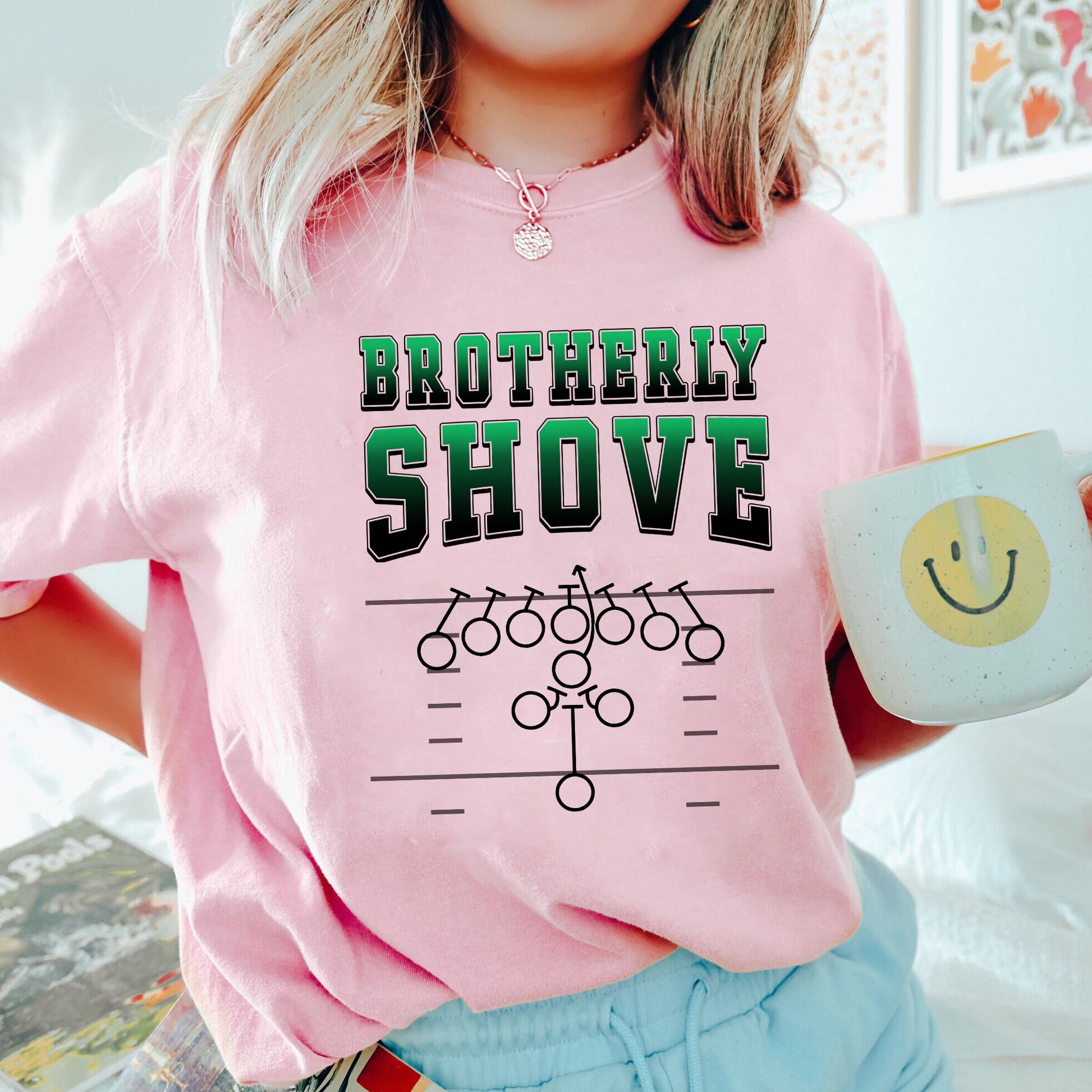 Brotherly Shove Shirt, Trending Unisex Tee Shirt, Unique Shirt Gift For Football Fan, Brotherly Shove Football Sweatshirt Hoodie