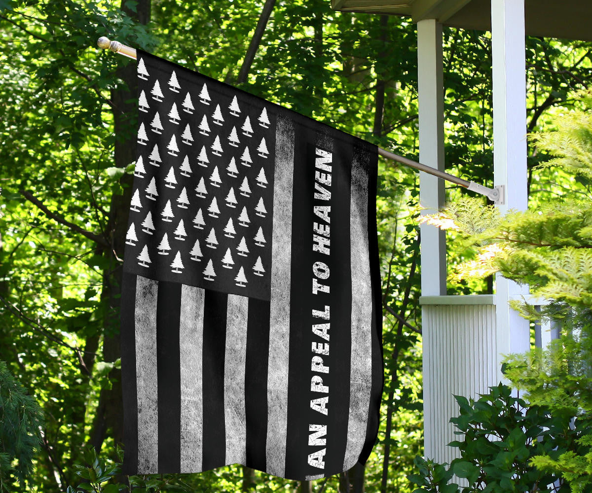 An Appeal To Heaven Flag Pine Tree Black American Flag Vintage Patriotic