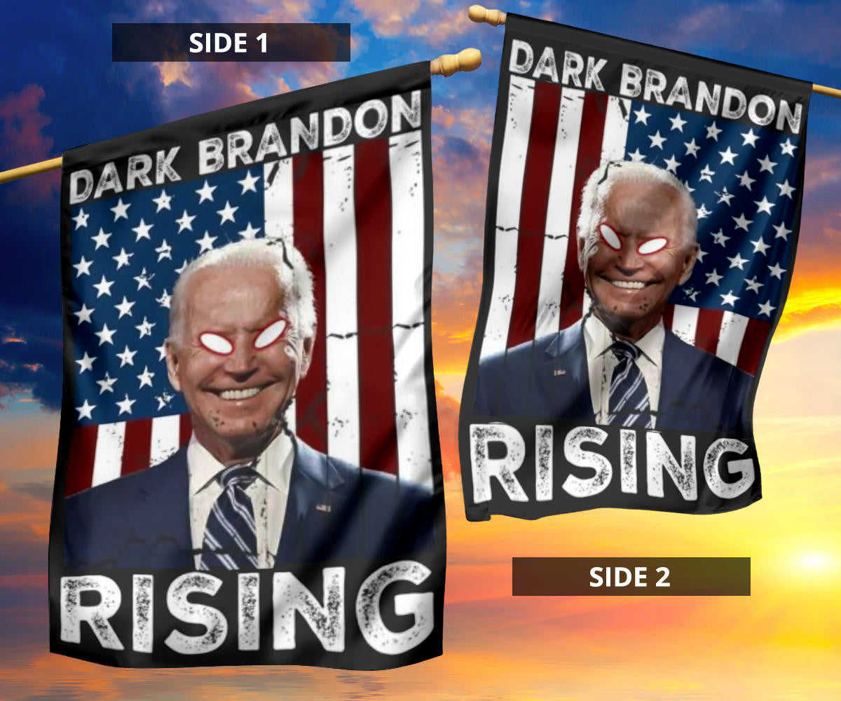 Biden Dark Brandon Rising Flag Funny Joe Biden 2024 Campaign Merchandise