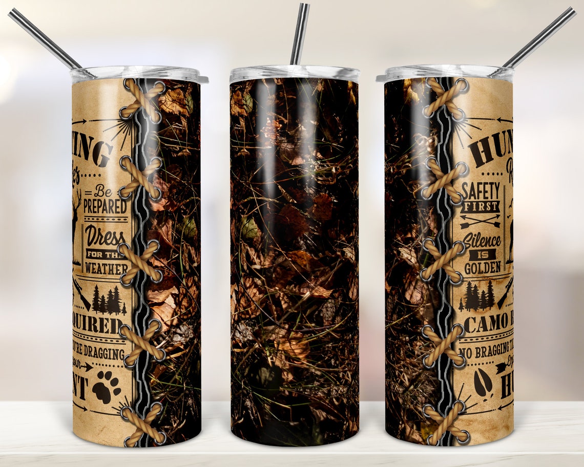 Hunting Rules Skinny Tumbler