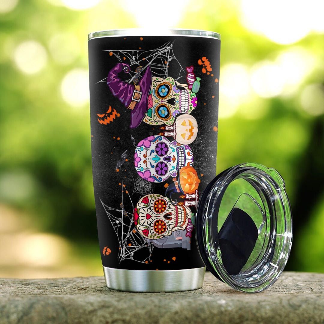 Skull Halloween Tumbler Trick Or Treat