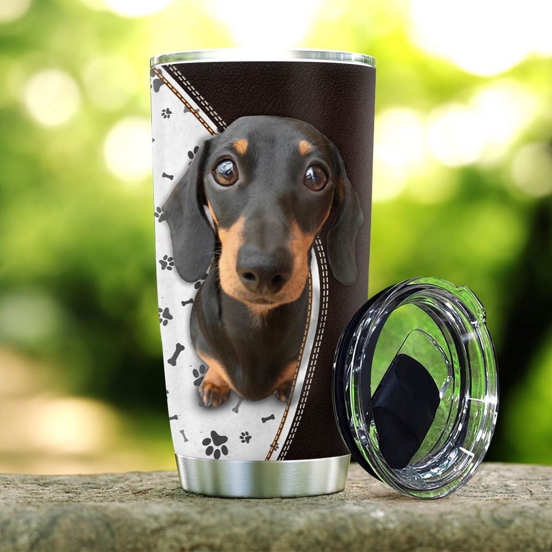 Dog Tumbler Dachshund Kisses Fix Everything