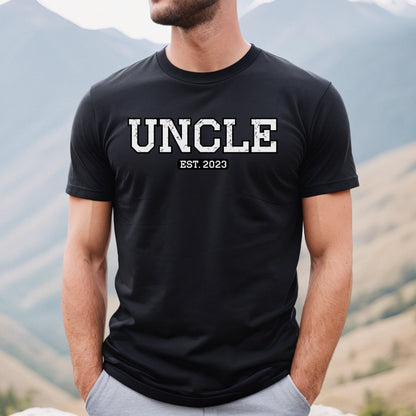 Custom uncle shirt, Uncle established shirts, proud uncle shirt custom, uncle shirt personalized, new uncle t shirt, Uncle tees