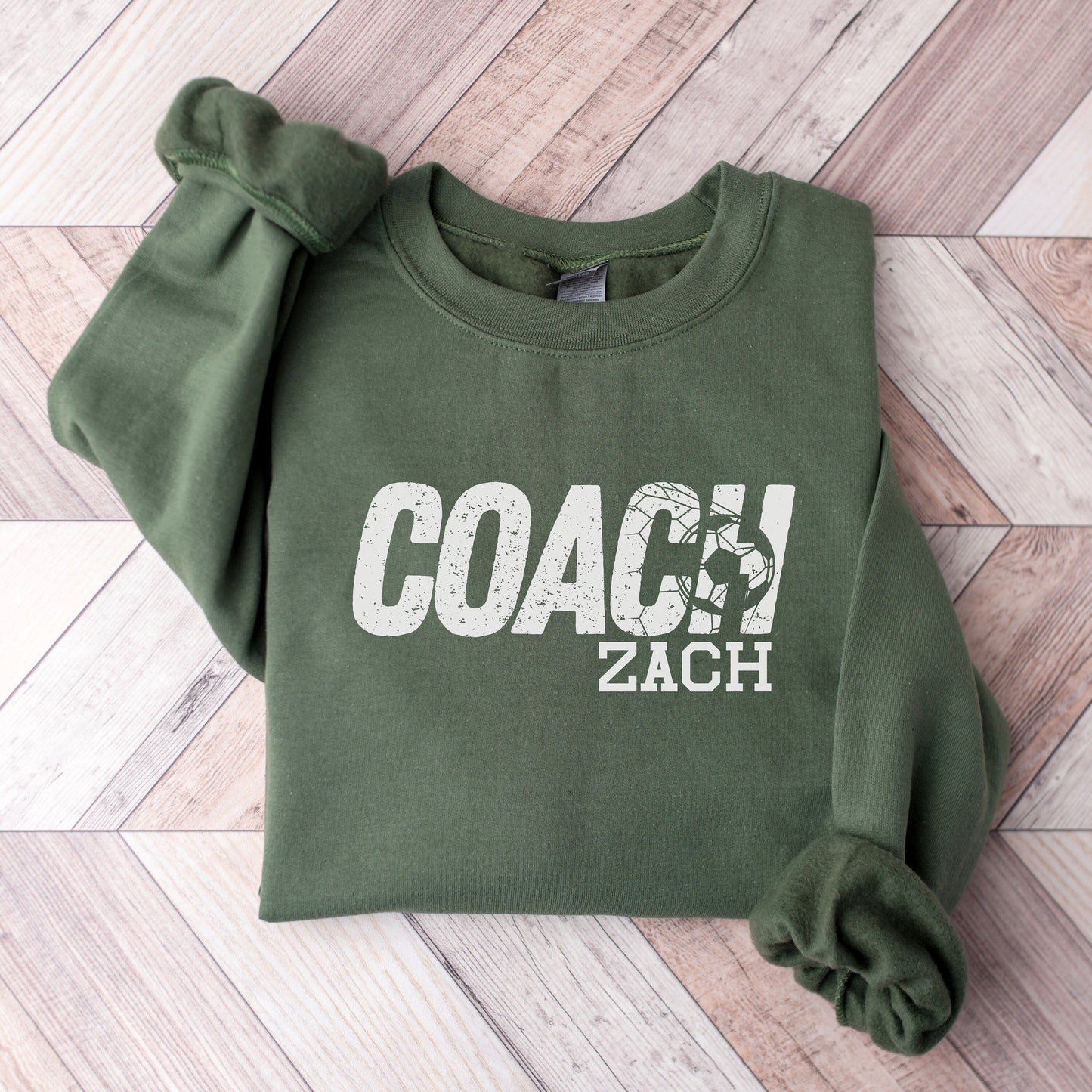 Custom Soccer Coach Sweatshirt, Personalized Soccer Coach Crewneck, Soccer Coach Gift, Coach Tee