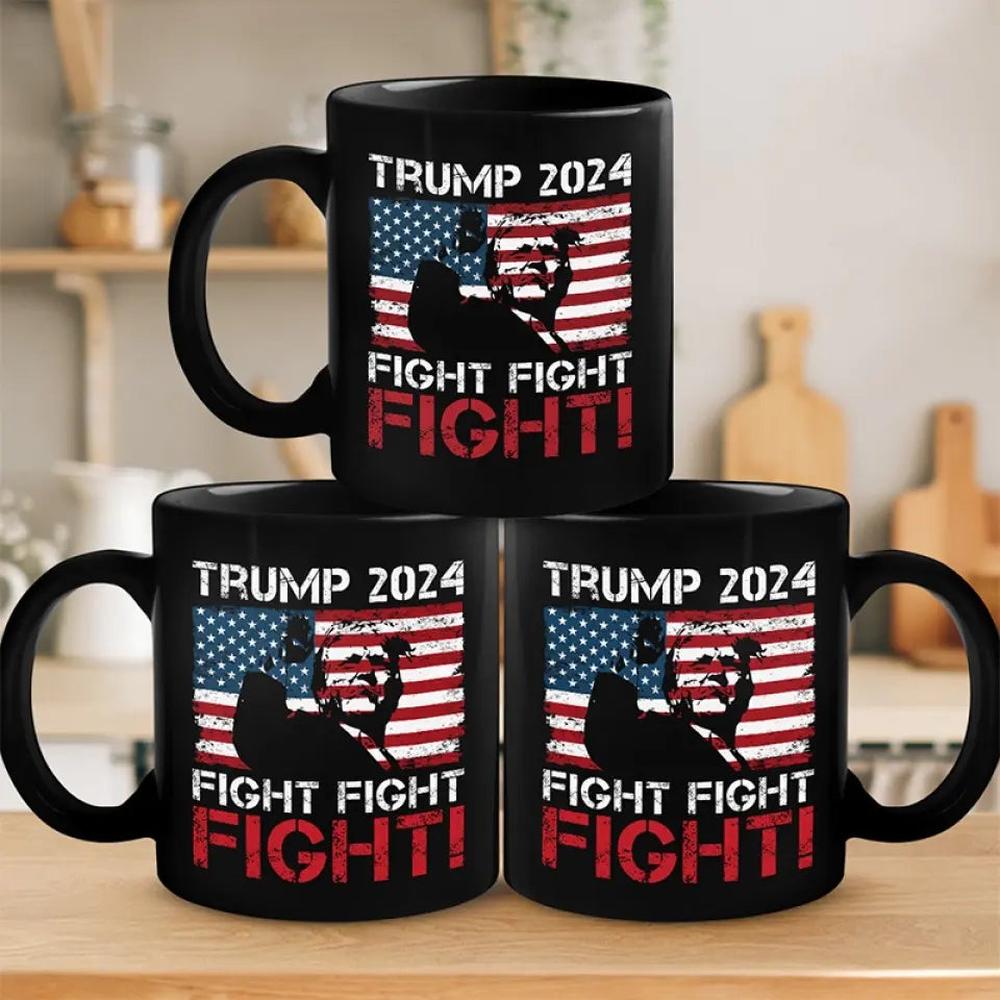 Trump Will Survive To Fight For America - Trump Election Black Mug