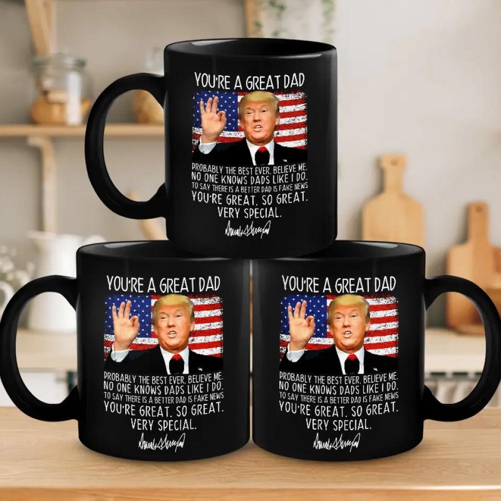 No One Knows Dads Like I Do - Trump Election Black Mug