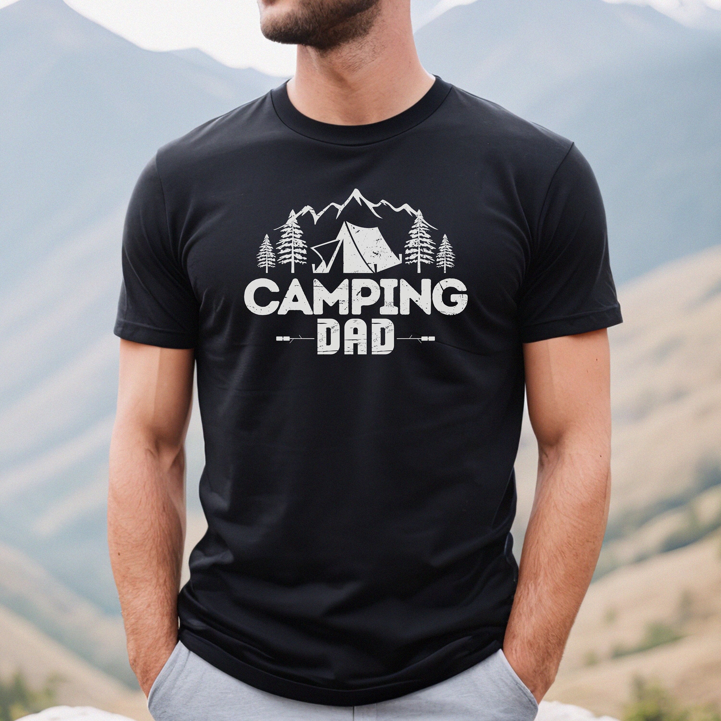 Dad Camping shirt, dad camp t-shirt, cool camp dad shirt, camping shirts for dad, fun Camping Dad gift, mens camping shirt