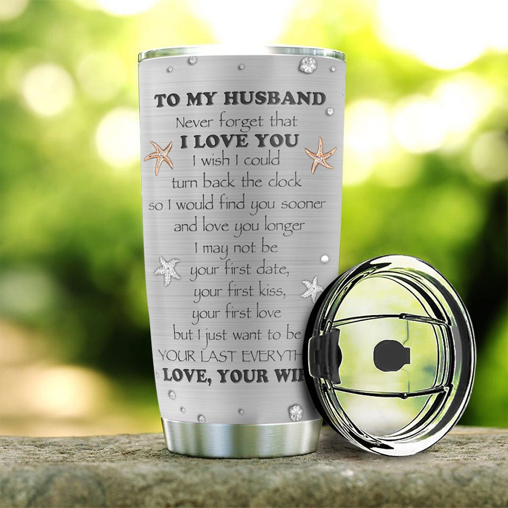 Personalized Turtle Couple Tumbler To My Husband Never Forget That I Love You