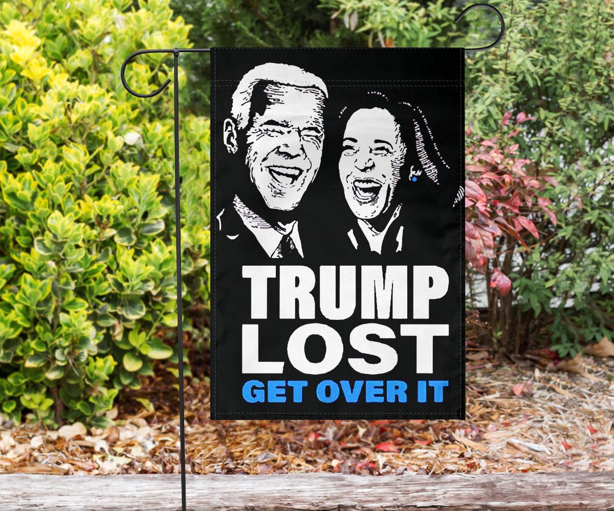 Trump Lost Lol Flag Trump Lost Get Over It Biden Harris Merchandise Funny Anti Trump