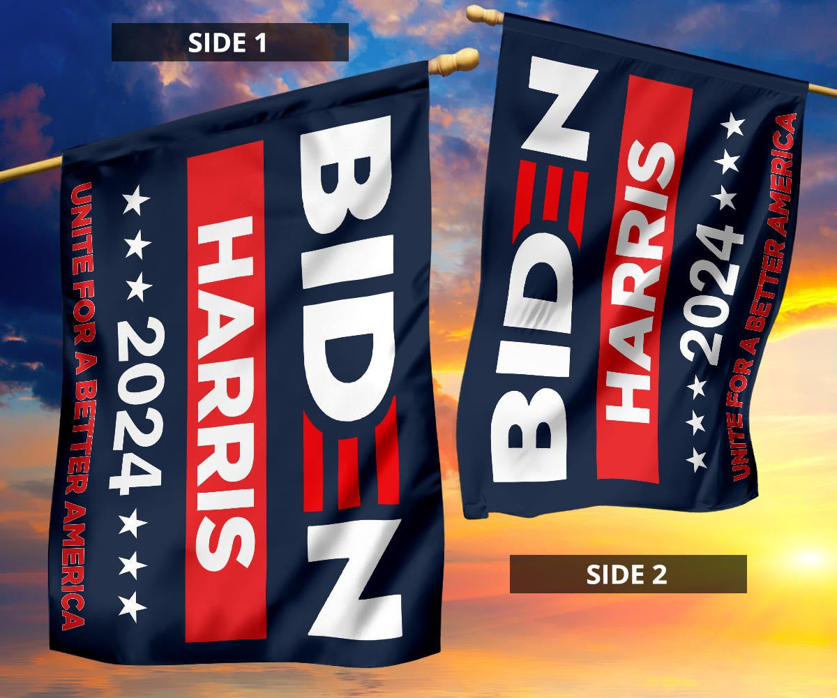 Biden Harris 2024 Flag Unite For A Better America Biden Harris Campaign Merch 2024 Election