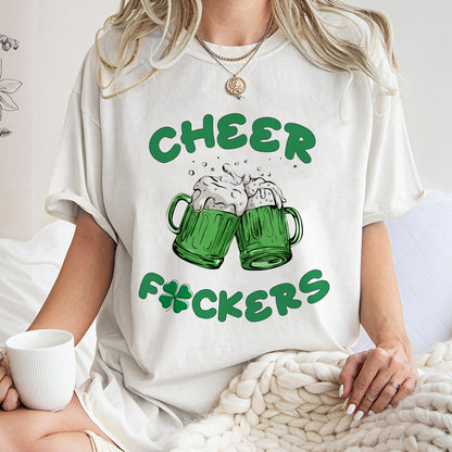 Cheers Fuckers Sweatshirt, Paddy's Day Shirt, Irish Gifts, Shamrock Tee,Gift For St.Patrick's Day, St. Patrick's Day Sweater