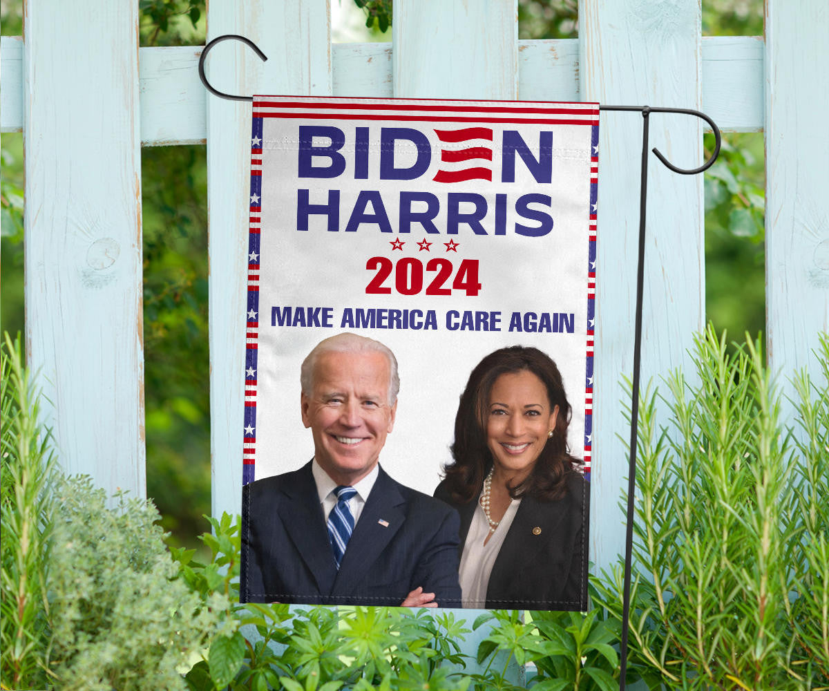 Biden Harris 2024 Make America Care Again Flag Biden Harris Merch 2024 Presidential Election