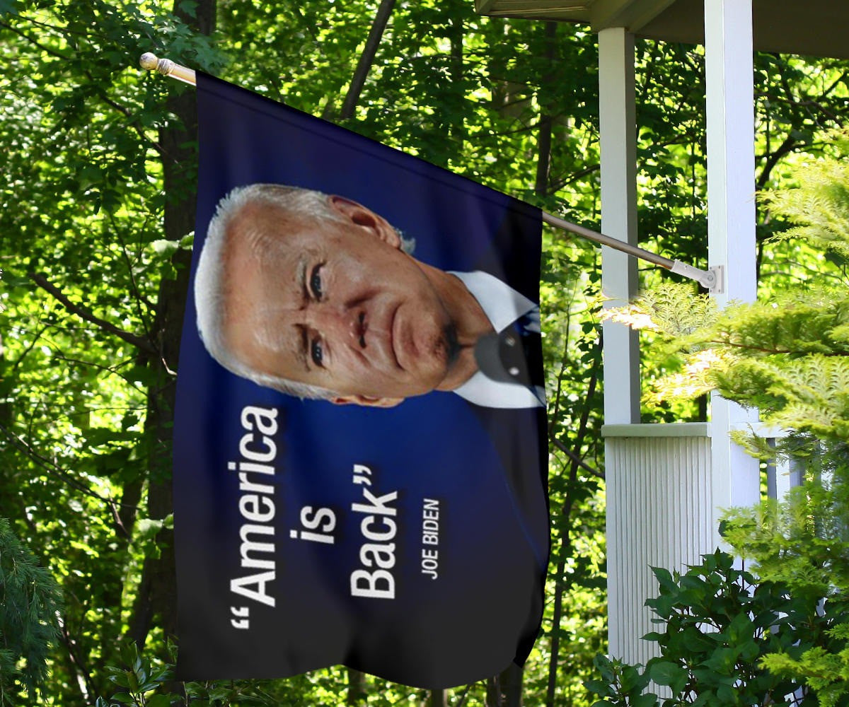 Biden 2024 Flag America Is Back Joe Biden Political Flag 2024 Presidential Election