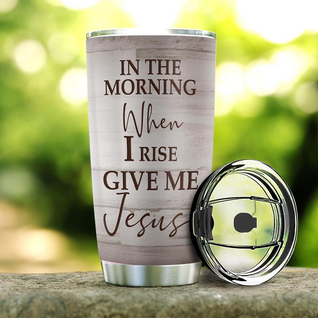 Personalized Horse Tumbler When I Rise Give Me Jesus