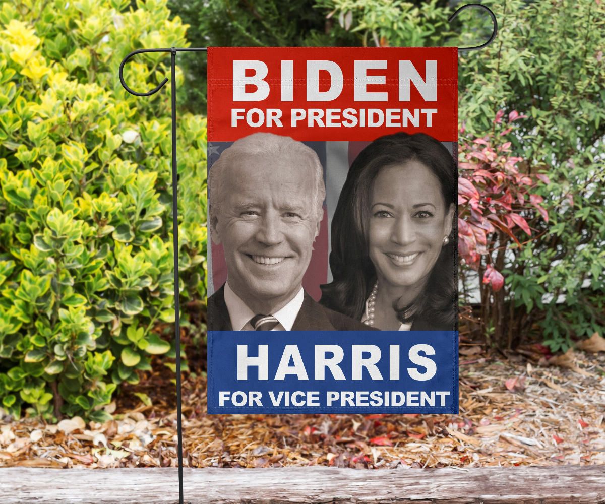 Biden For President Harris For Vice President Flag Support For Political Campaign 2024 Election